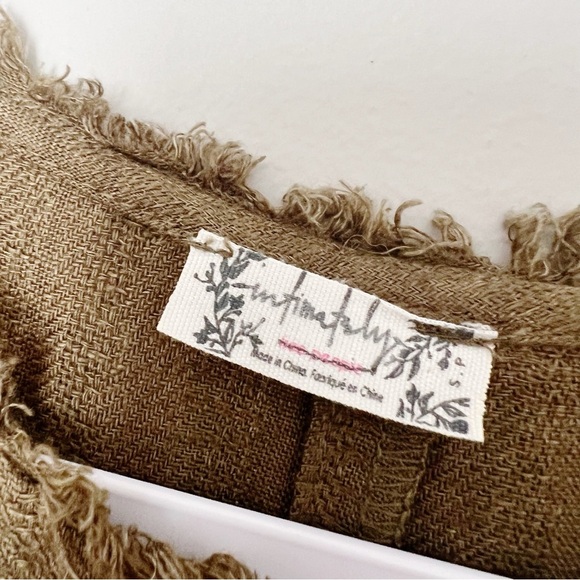 FREE PEOPLE All Day Linen Romper
SHORTALL COVERALL ONE PIECE ARMY GREEN - Picture 4 of 5